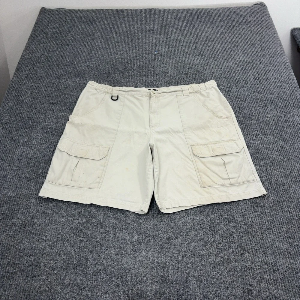 Knightsbridge Cargo Shorts Mens XL Khaki Cotton Pockets Utility Casual Gorpcore